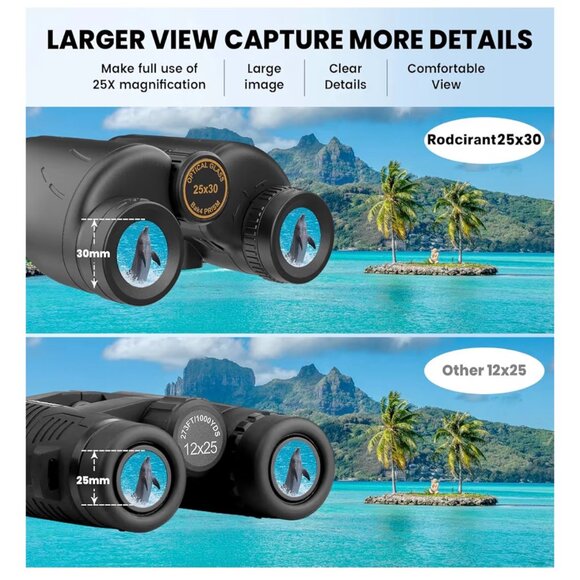 Rodcirant 25x30 High Precision Premium HD Binoculars Brand New - Picture 3 of 13